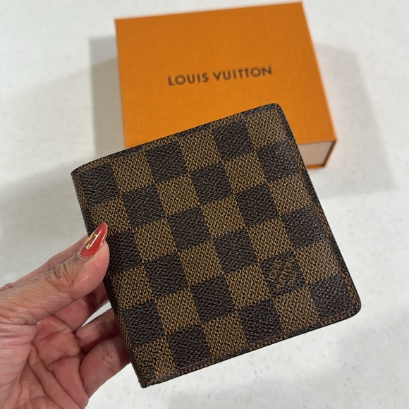 Louis Vuitton Other - Louis Vuitton Bifold Damier Ebene Brown Wallet Men’s with LV box